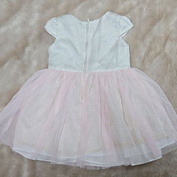 Bonnie Baby Pink and White Embellished Fancy dress - Picture 5 of 6